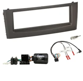 Einbauset Lenkradadapter DIN Autoradio für Fiat Grande Punto 06-10 schwarz
