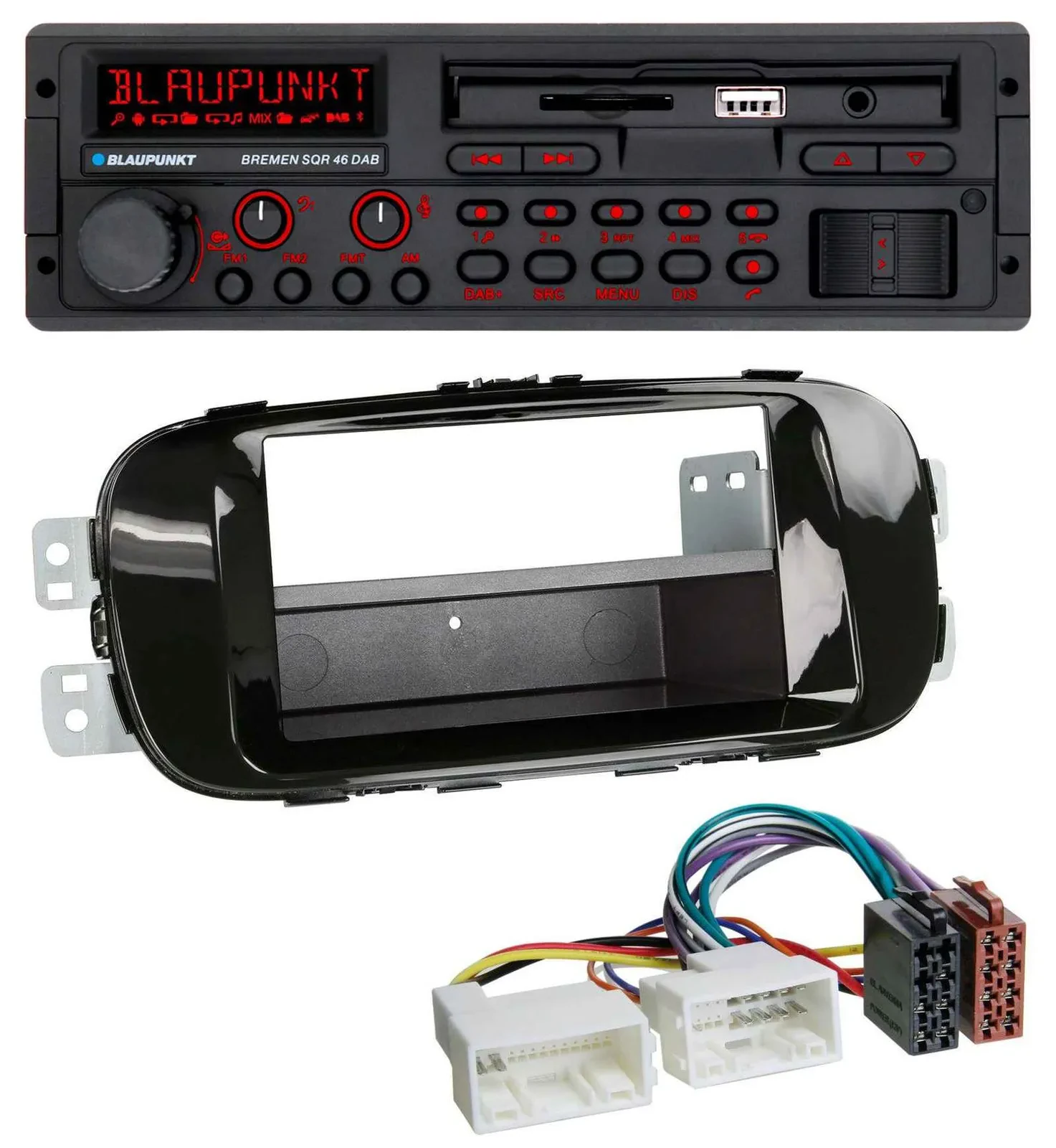 Автомагнитола для Kia Soul (PS, с 2014) Blaupunkt SD/MP3/USB/Bluetooth/DAB, черный (piano black)