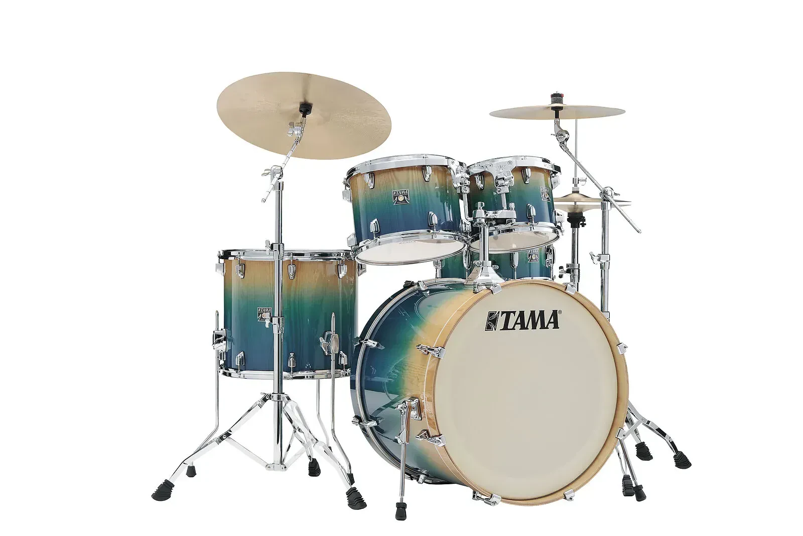 Ударная установка Tama 50th Anniv Superstar Classic Exotix Lacebark Pine (набор), цвет Sapphire Fade