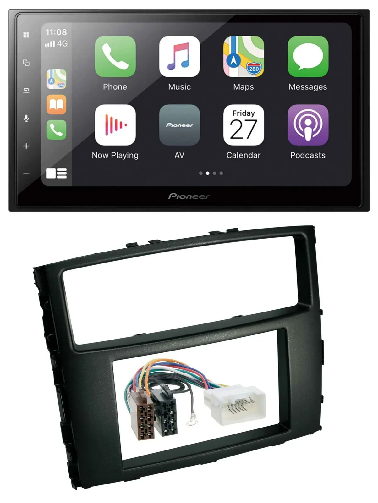 Автомагнитола для Mitsubishi Pajero 2006–2014 Pioneer 2-DIN, Bluetooth, DAB, USB, MP3