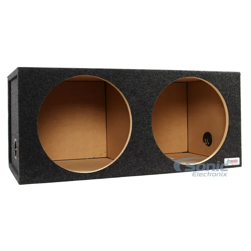 Atrend 15DQ | Dual 15" Subwoofer Enclosure Box - Sonic Electronix