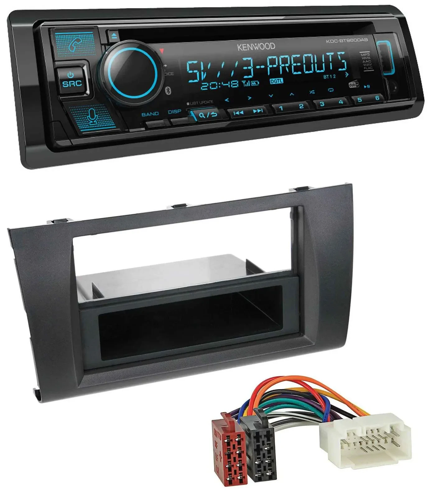 Автомагнитола для Suzuki Swift (2006–2010) Kenwood Bluetooth USB CD MP3 DAB