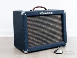 Б/У комбоусилитель для электрогитары Ampeg Jet J-12-A 1963, ламповый, 1×12, синий клетчатый