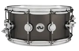 Малый барабан DW Collector's Series Satin Black Over Brass Snare Drum 6.5"x14"