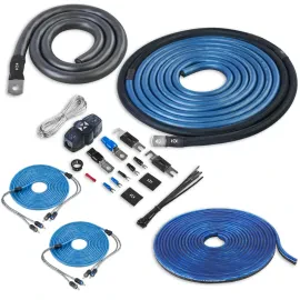 NVX XKIT04 OFC 1/0‑Gauge 4‑Ch Amplifier Wiring Kit with RCA
