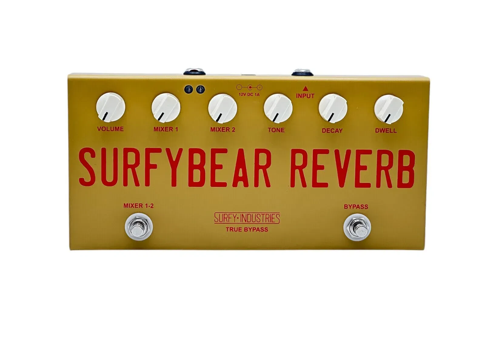 Педаль реверберации для электрогитары SURFY INDUSTRIES SurfyBear Compact Hot-Dog V1.1