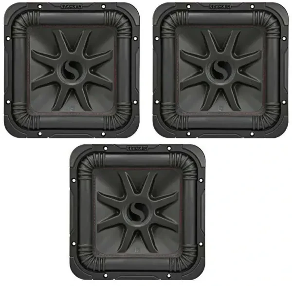 Kicker 45L7R102 (3-Pack) 10” 1000W Max L7R Series Subwoofers