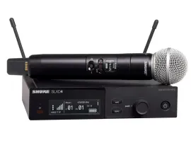 Микрофонная радиосистема SHURE SLXD24E/SM58-H56 цифровая, 1-канальная, UHF 518–562 МГц, ручной передатчик SM58