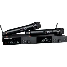 Shure SLXD24D/N8S Dual-Channel Digital Wireless HH Mic System Band J52 Black