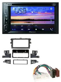 Pioneer Bluetooth 2DIN USB DVD DAB MP3 Autoradio für Toyota Corolla 2009-2013 si