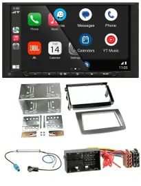 JBL MP3 DAB Bluetooth USB 2DIN Autoradio für Alfa Romeo Mito ab 14 955 silber