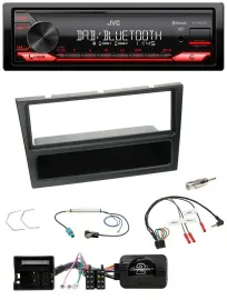 JVC Bluetooth USB DAB Lenkrad Autoradio für Opel Corsa C 2004-2006 schwarz