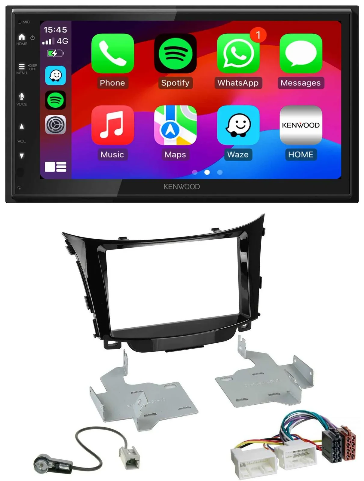 Kenwood MP3 USB DAB 2DIN Bluetooth Autoradio für Hyundai i30 (ab 12)