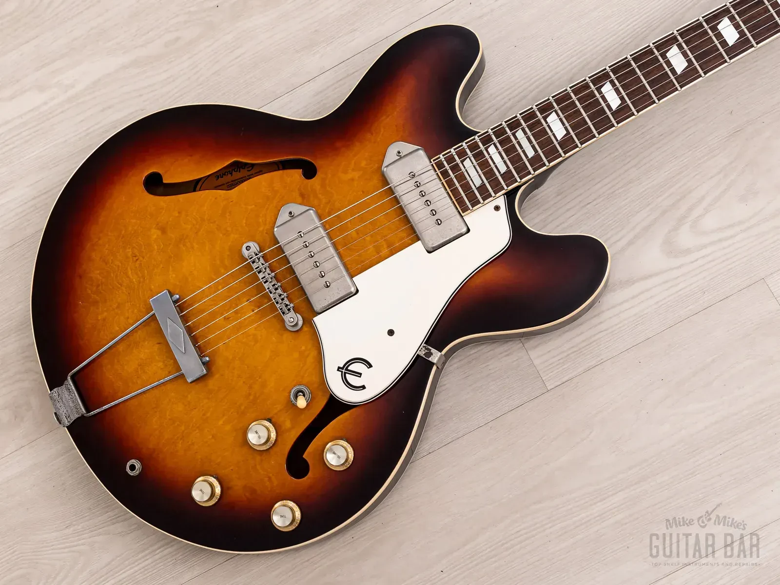 1988 Epiphone Casino Sunburst Pre-Elitist, Near-Mint w/ Case, Japan Terada