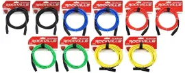 Микрофонный кабель Rockville RCXFM10P Multicolor 3 м (10 штук)