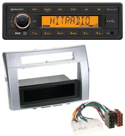 Continental 1DIN DAB MP3 AUX USB Autoradio für Toyota Corolla Verso 2004-2009 si