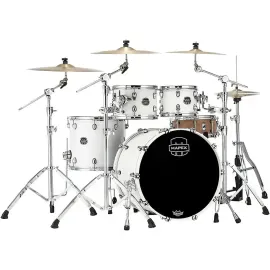 Mapex Saturn Rock 4-Piece Shell Pack With 22" Bass Drum Satin White