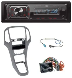 JBL SD AUX MP3 USB Bluetooth Autoradio für Opel Astra J ab 2009 Titan grau