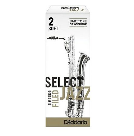 RSF05BSX2S Select Jazz Filed Трости для саксофона баритон, размер 2, мягкие (Soft), 5шт, Rico