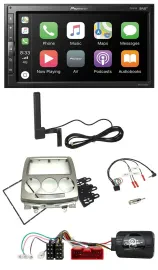 Pioneer USB 2DIN Bluetooth DAB Lenkrad Autoradio für Mazda 5 CR 2005-2010 silber