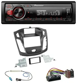 Pioneer MP3 1DIN DAB USB AUX Autoradio für Ford Focus (DYB, 2011-2014)