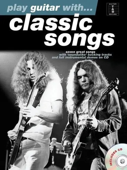 Ноты MusicSales PLAY GUITAR WITH CLASSIC SONGS GTR TAB BOOK/CD