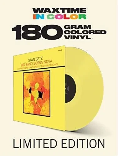 Виниловая пластинка Stan Getz - Big Band Bossa Nova [New Vinyl LP] Colored Vinyl, 180 Gram, Yellow,