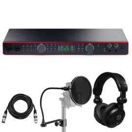 Focusrite Scarlett 18i20 4th Gen USB Audio Interface with Software Suite, Bundle