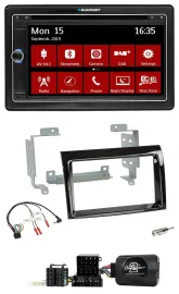 Blaupunkt TMC USB Lenkrad Bluetooth DAB 2DIN Navigation für Fiat Ducato 2006-200