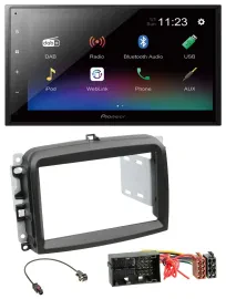 Pioneer USB Bluetooth DAB 2DIN MP3 Autoradio für Fiat 500 L (ab 2012)