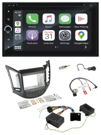 Blaupunkt USB DAB Bluetooth 2DIN TMC Lenkrad Navigation für Chevrolet Orlando 20