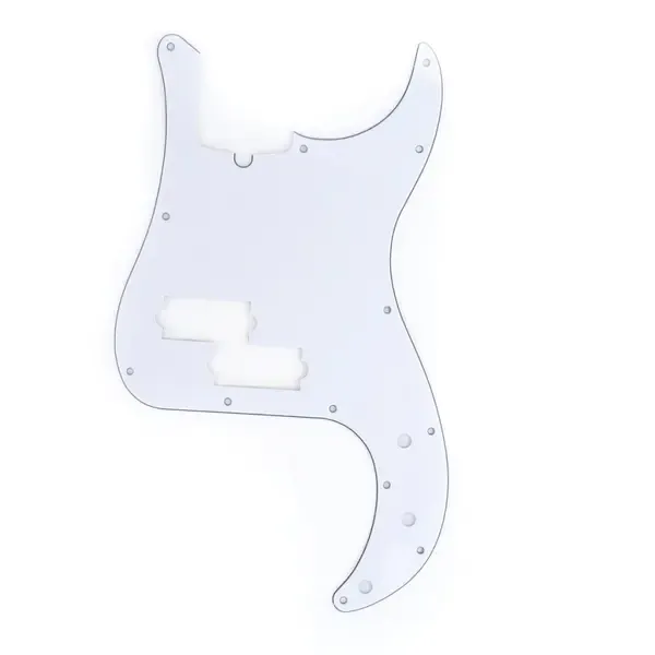 Пикгард Musiclily MX1303WH Precision Bass, 3 слоя, белый
