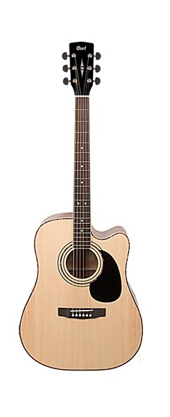 Электроакустическая гитара Cort AD880CE Natural Gloss с чехлом