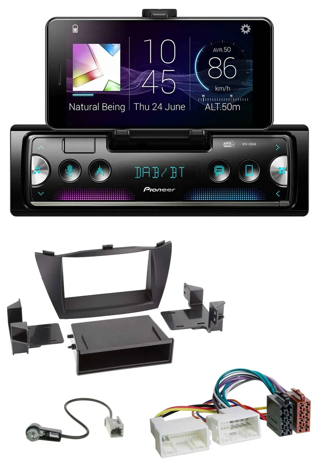 Автомагнитола для Hyundai Tucson (2010–2015) Pioneer USB MP3 Bluetooth DAB