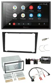 Pioneer USB 2DIN DAB Lenkrad Bluetooth Autoradio für Opel Corsa C Vectra C charc