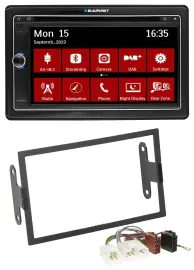 Blaupunkt Bluetooth DAB 2DIN USB DVD MP3 Autoradio für Nissan Pathfinder Quest S