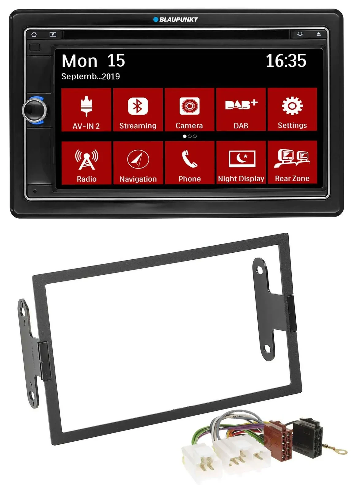 Blaupunkt Bluetooth DAB 2DIN USB DVD MP3 Autoradio für Nissan Pathfinder Quest S