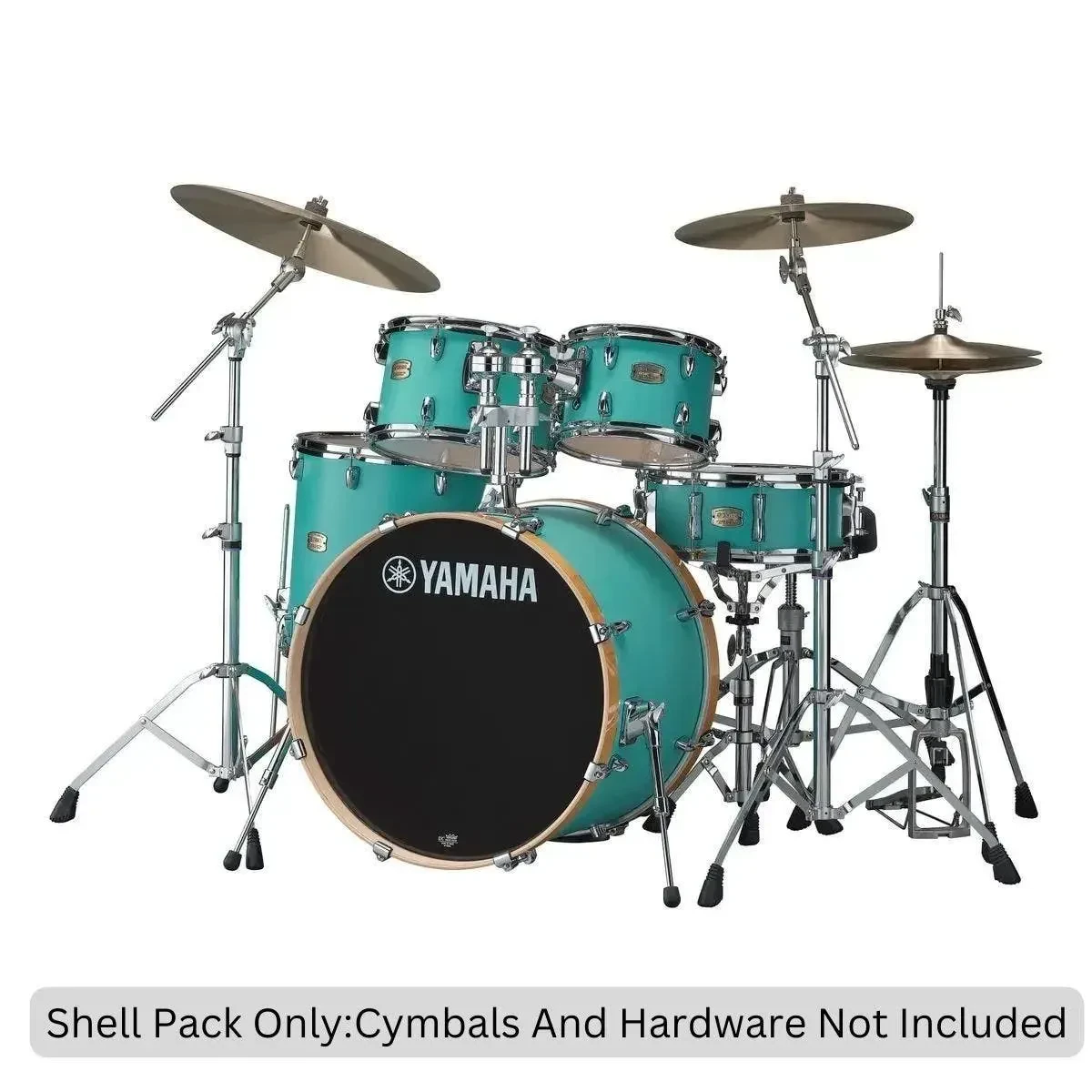 Yamaha Stage Custom Birch, 5 Piece Shell Kit with 22" Bass Drum Matte Surf Green