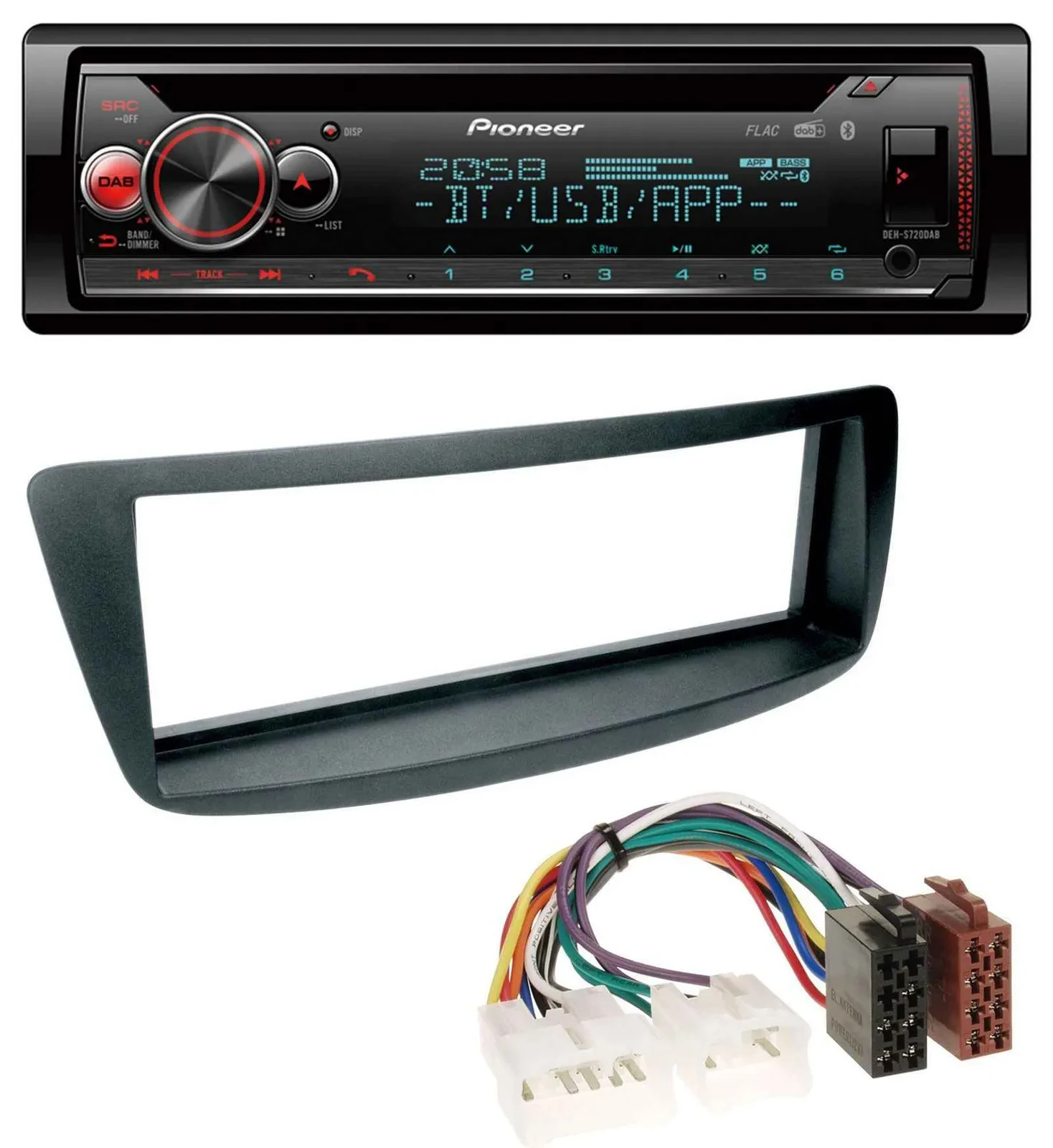 Pioneer MP3 DAB CD Bluetooth USB Autoradio für Toyota Aygo (AB1, 05-14)