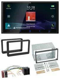 JVC USB Bluetooth 2DIN DAB MP3 Autoradio für Alfa Romeo 159 Spider Brera ab 05 N