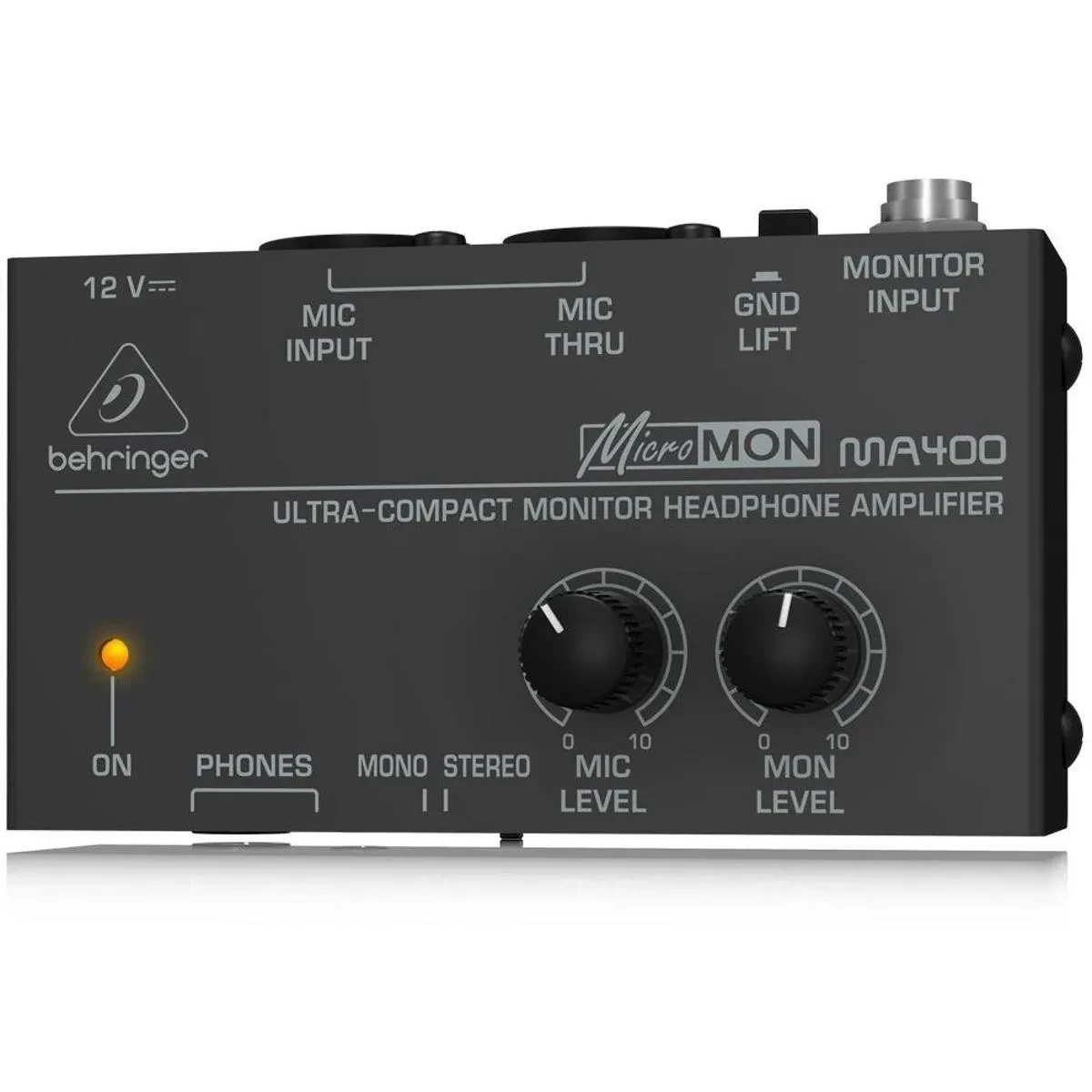 Behringer Micromon MA400 Ultra-Compact Monitor Headphone Amplifier, Bundle with