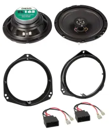ACV 16,5cm 100Watt 2-Wege Lautsprecher für BMW X5 1999-2006 Fronttür Auto Boxen
