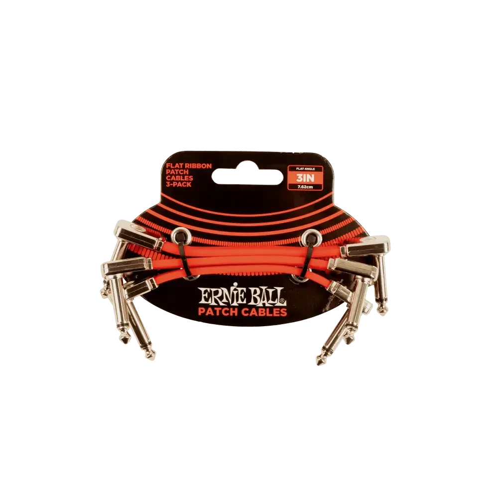 Инструментальный кабель ERNIE BALL 6401 - 3 кабеля/7.5 см.