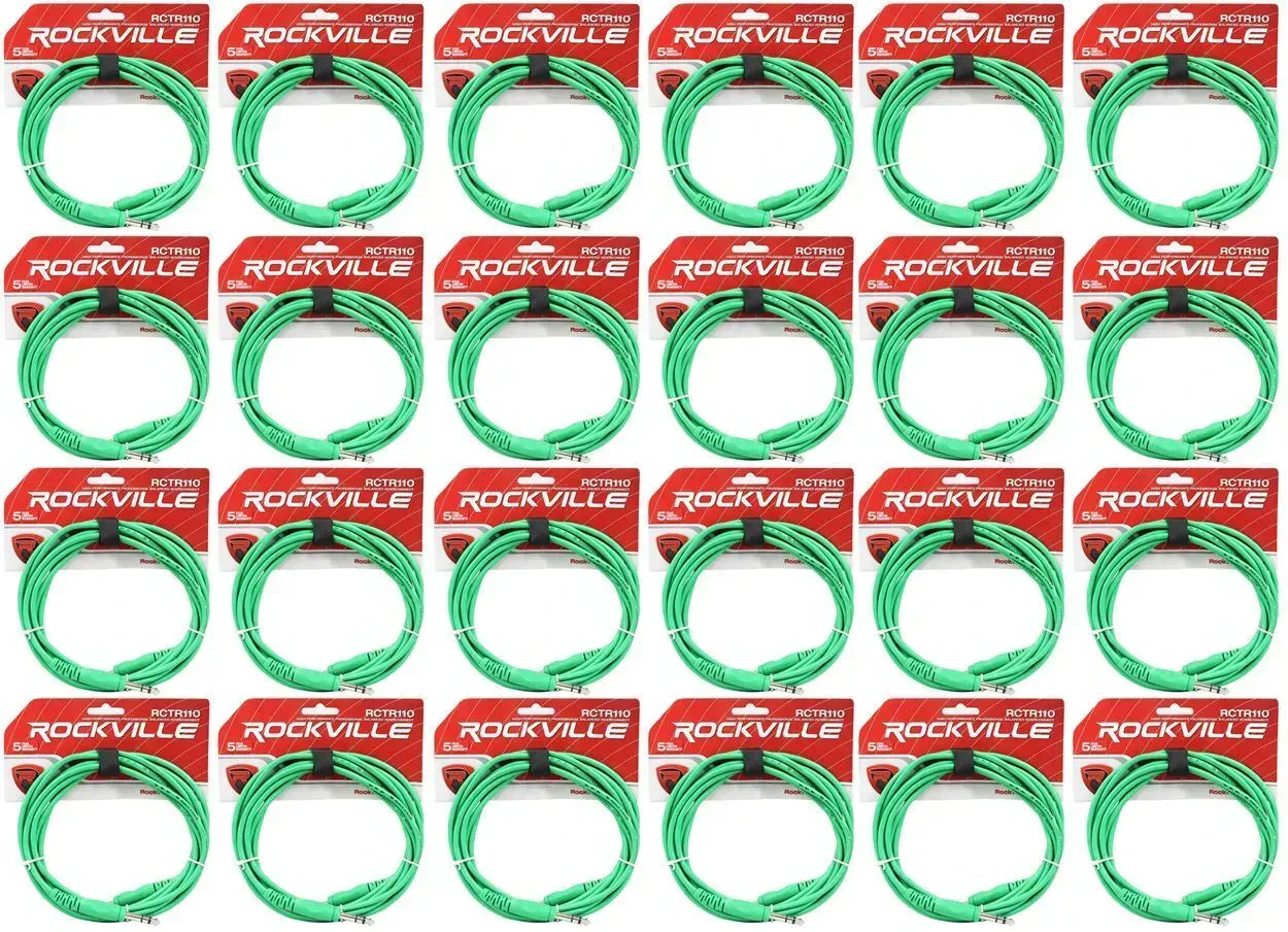 Коммутационный кабель Rockville RCTR110G Green 3 м (24 штуки)