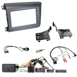 Einbauset Lenkradadapter Doppel DIN Autoradio für Honda Civic US Modelle 2012-20