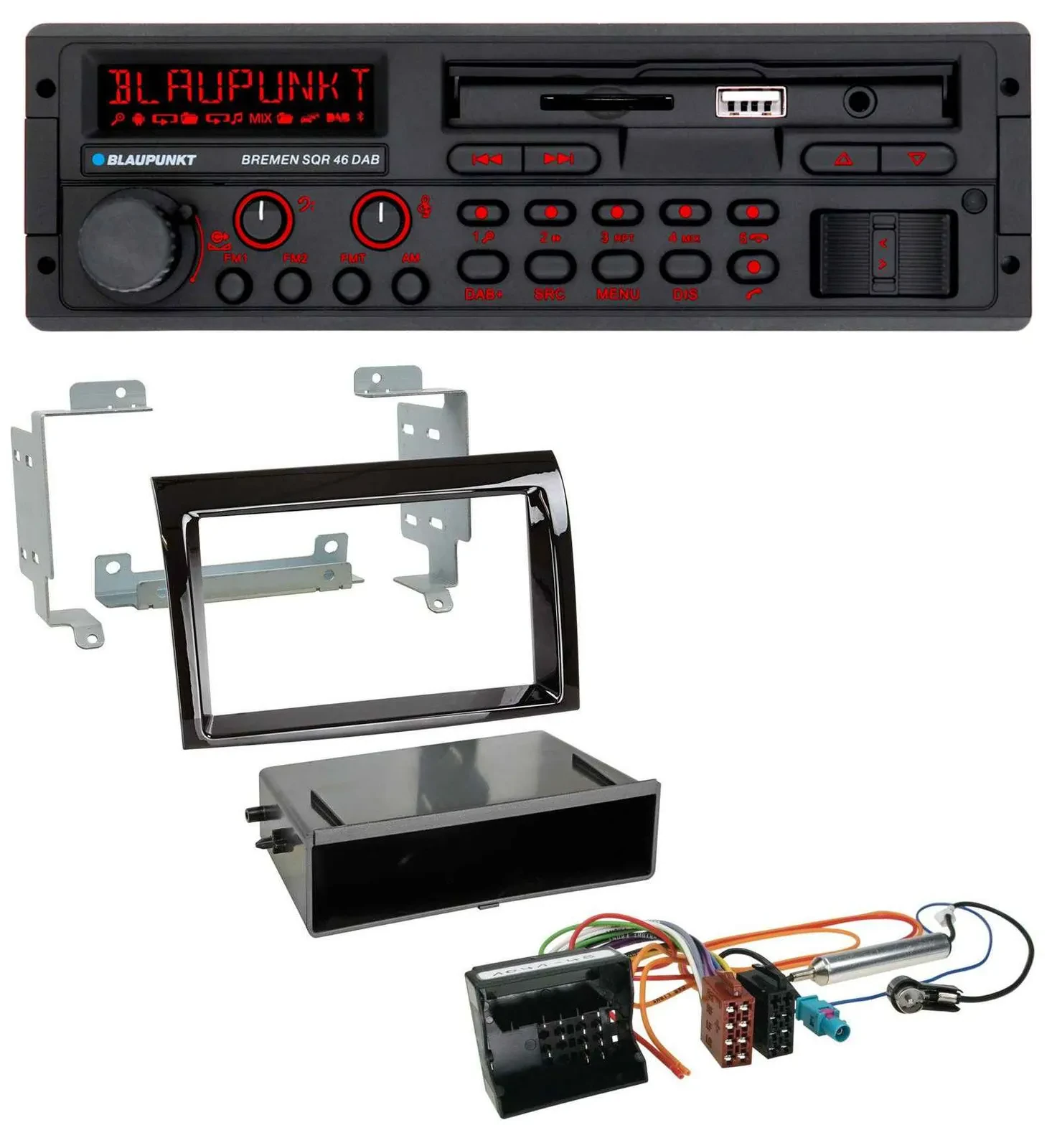 Blaupunkt SD MP3 USB Bluetooth DAB Autoradio für Citroen Jumper 06-11 Quadlock p