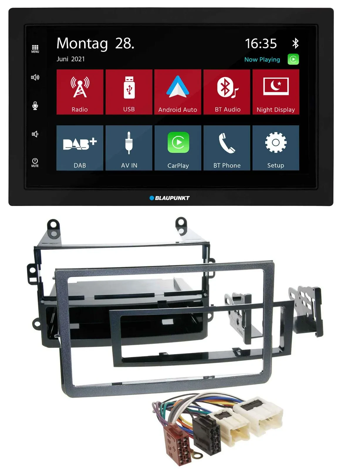 Blaupunkt MP3 Bluetooth DAB 2DIN USB Autoradio für Nissan 350Z Coupe Roadster 05
