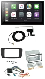 Pioneer USB MP3 2DIN Bluetooth DAB Autoradio für Seat Ibiza ab 08 nitschwarz