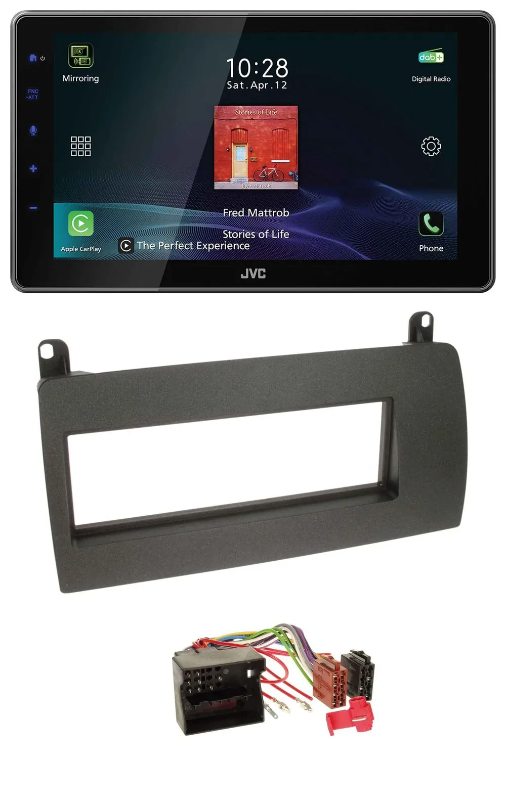 Автомагнитола JVC DAB MP3 Bluetooth USB для Rover 75 (2002-2005)