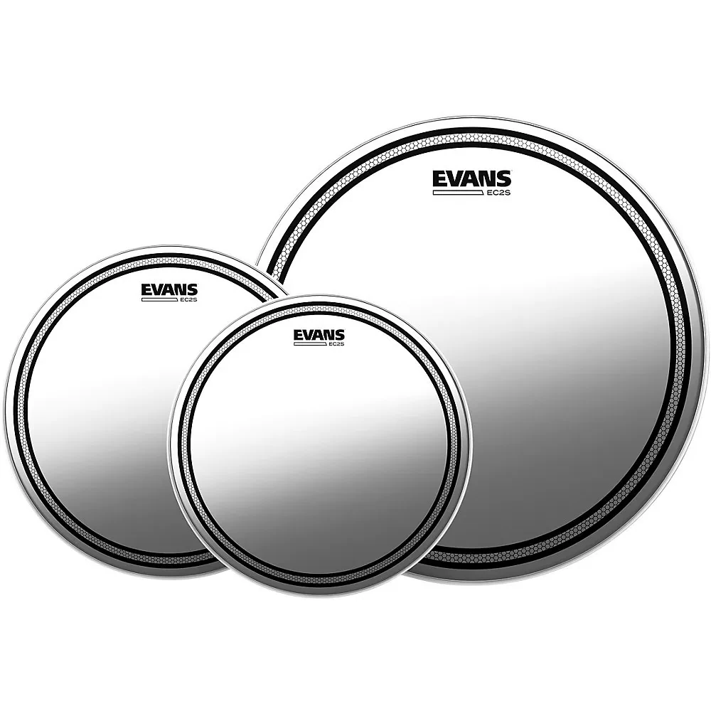 Б/У Пластики для барабанов Evans EC2S Clear Tom Pack with HD Dry Snare Head Rock (набор)